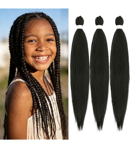 YAECA 25SS extra wide 定価28,600円 D.BROWN Amazon.com : Braiding Hair Pre stretched 18 Inch 3 Packs Natural